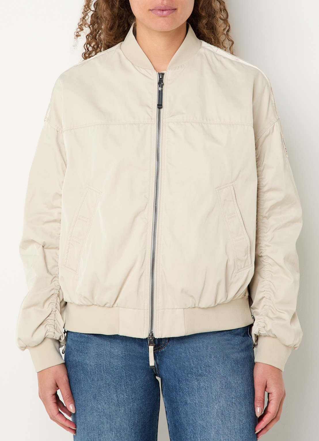 Parajumpers Kathryn bomberjack met steekzakken - detail 4 beige