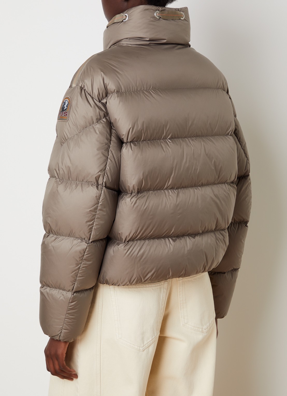 Parajumpers Killin pufferjack met donsvulling en logo - achterkant grijs