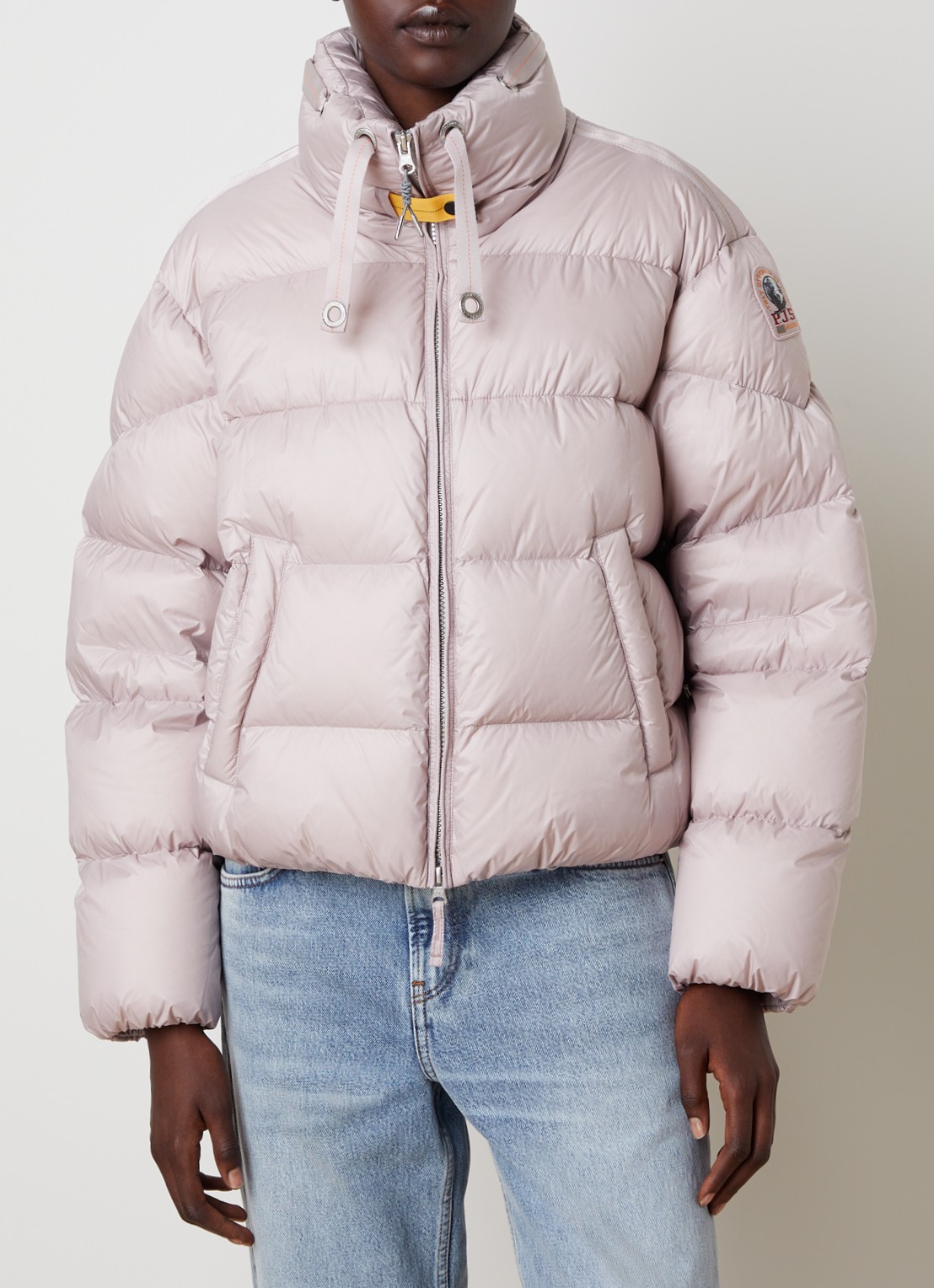 Parajumpers Killin pufferjack met donsvulling en logo - detail 2 oudroze