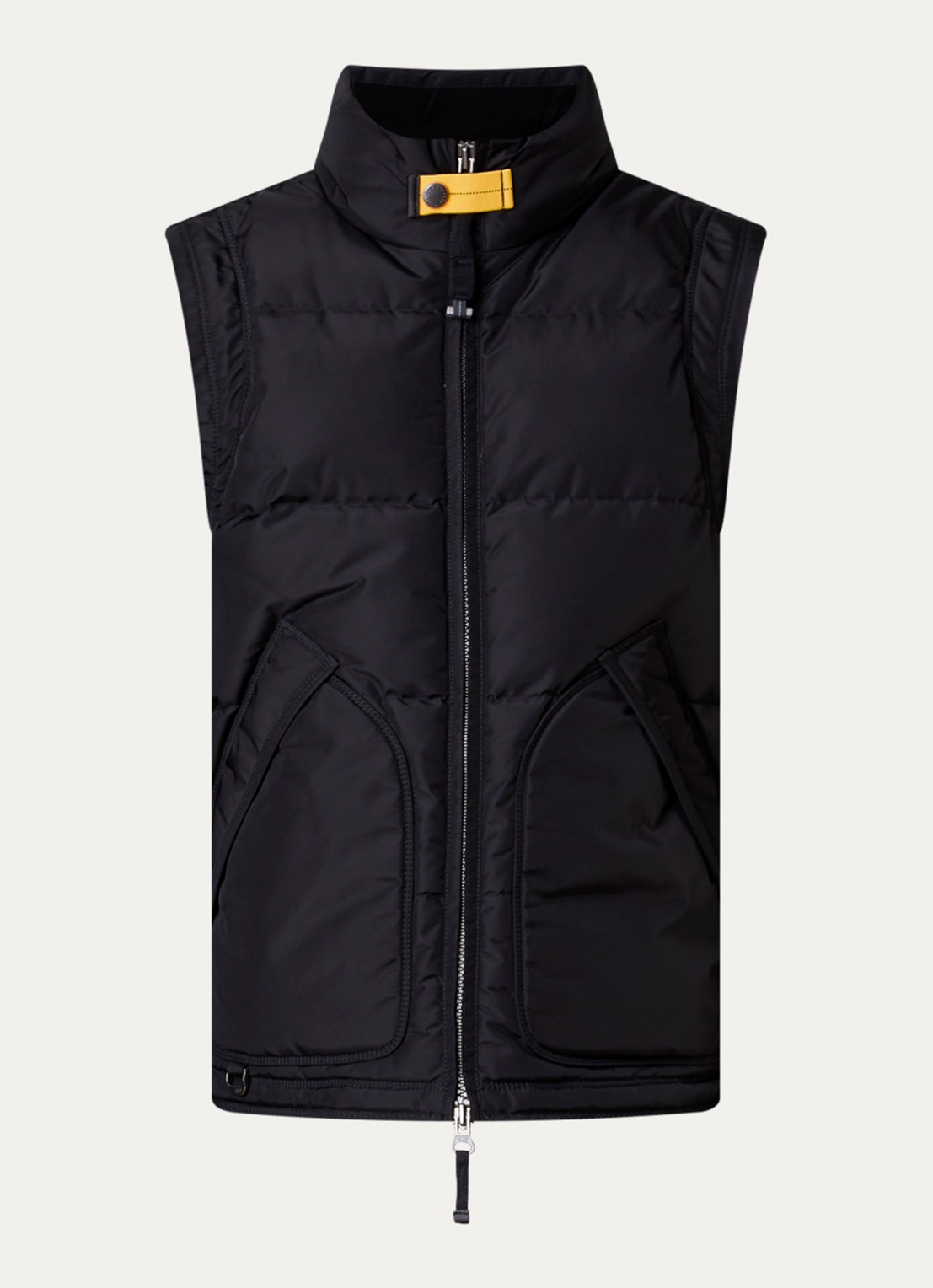 Parajumpers Kobuk bodywarmer met donsvulling - voorkant zwart