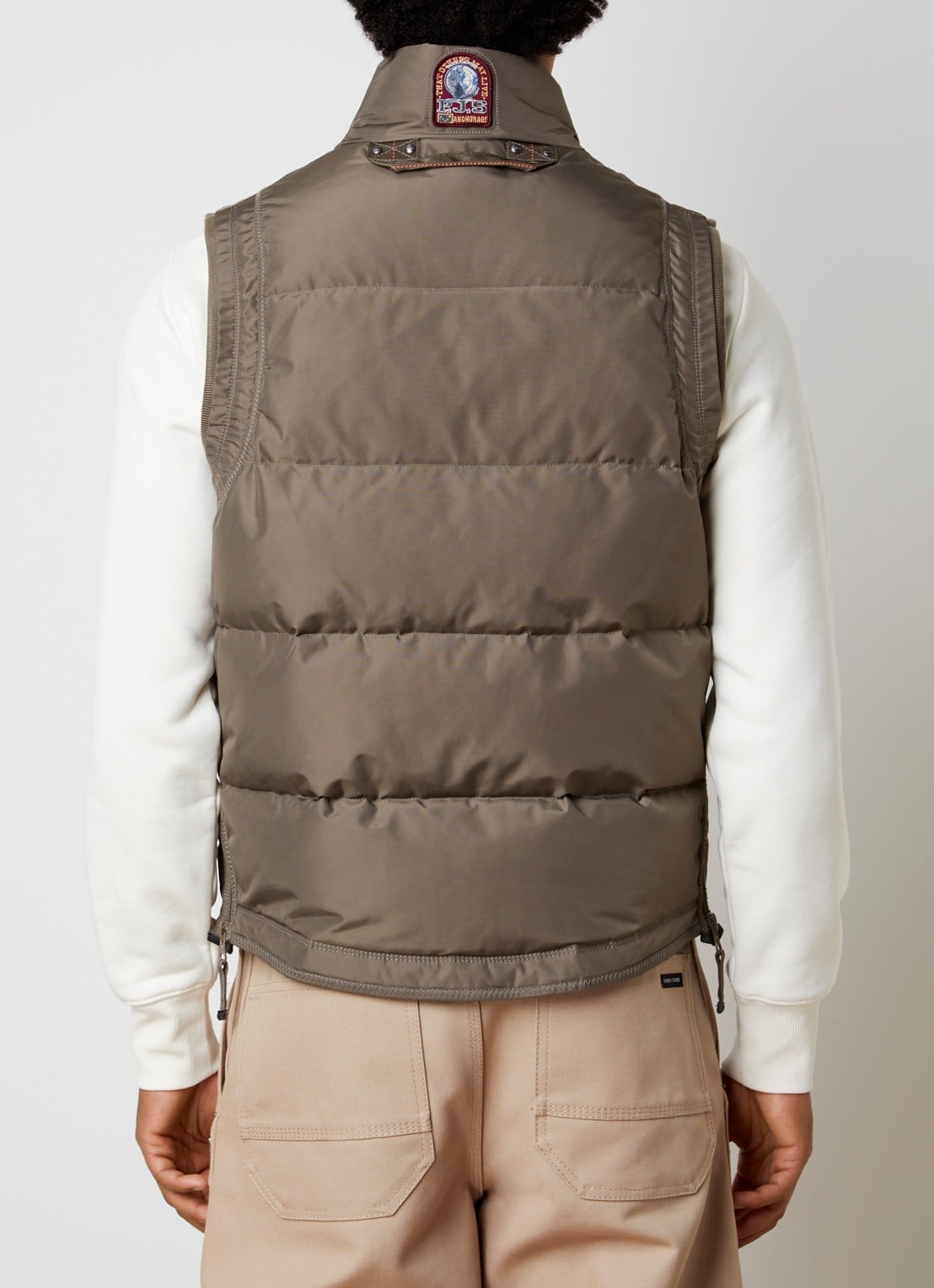 Parajumpers Kobuk bodywarmer met donsvulling - achterkant 4 bronsgroen