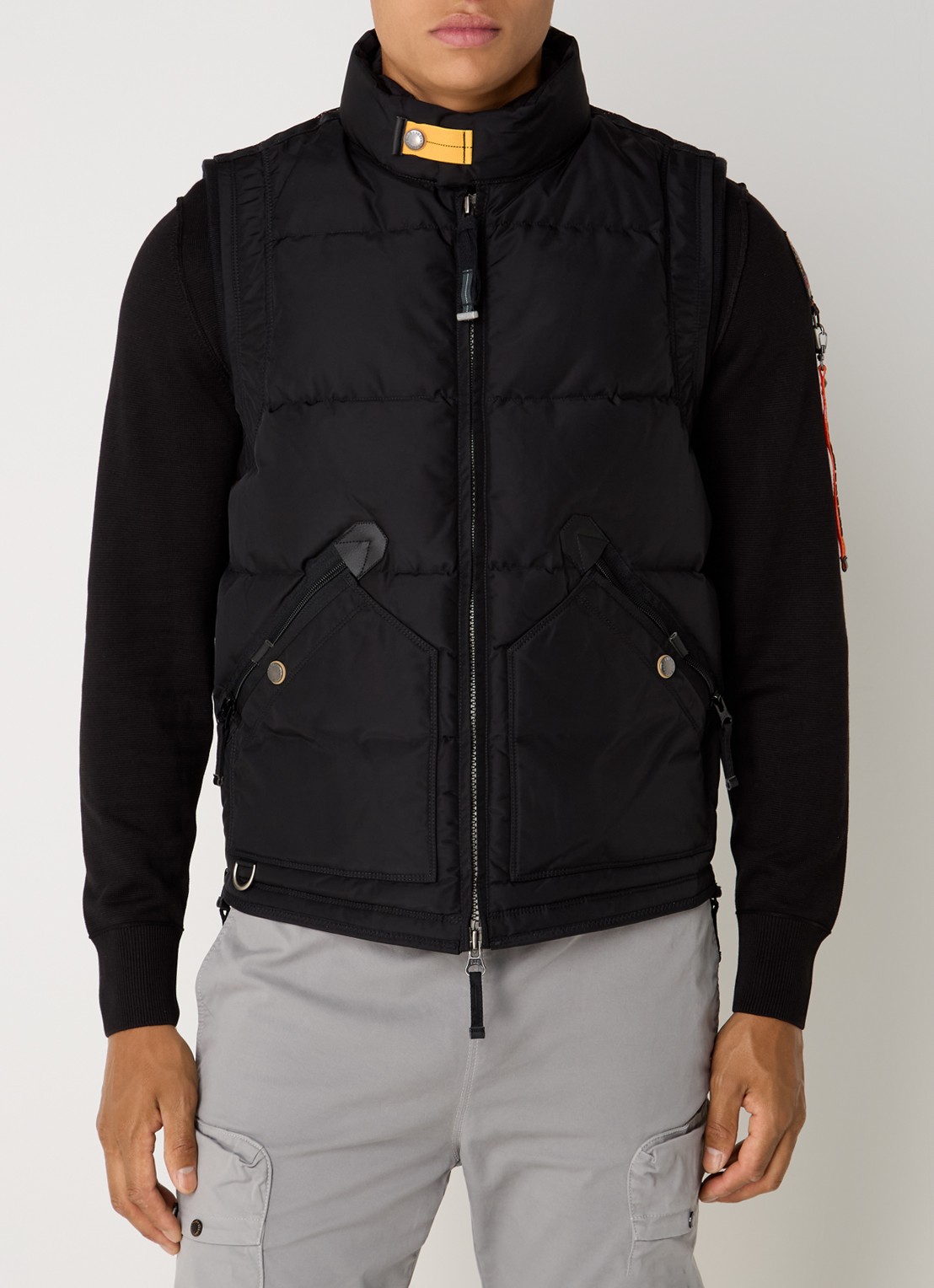 Parajumpers Kobuk gewatteerde bodywarmer met donsvulling - detail 2 zwart