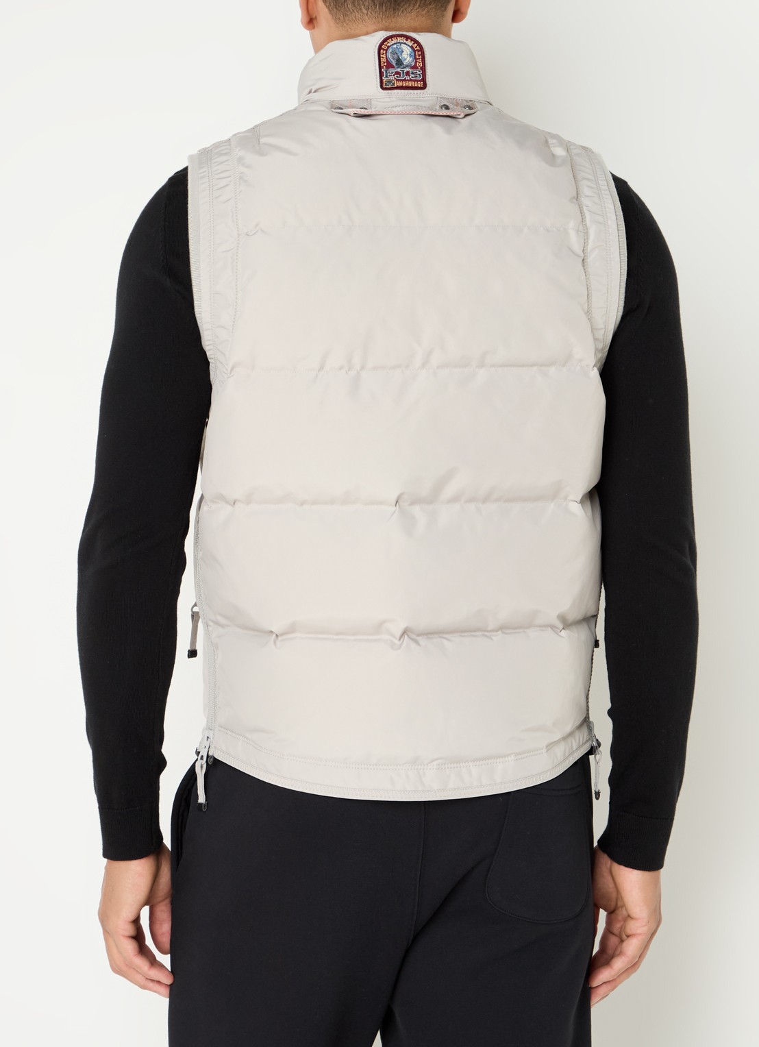 Parajumpers Kobuk gewatteerde bodywarmer met donsvulling - achterkant beige