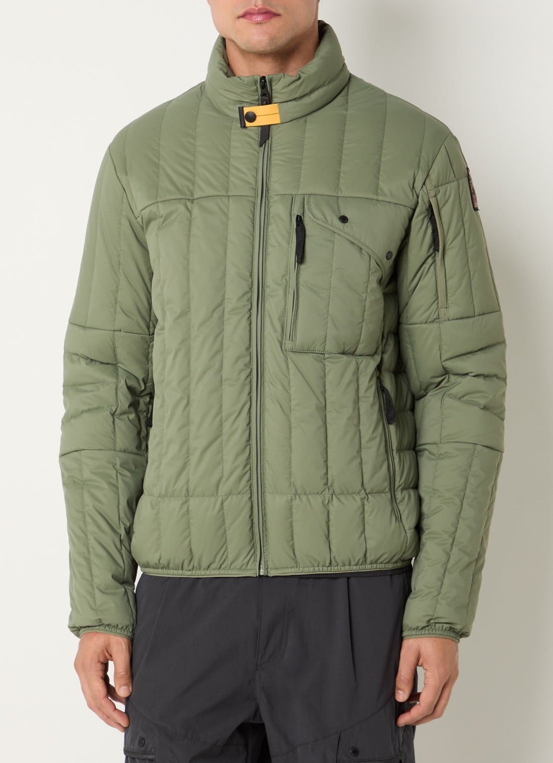 Parajumpers Kuon gewatteerd jack met donsvulling en ritszakken - detail 4 bronsgroen