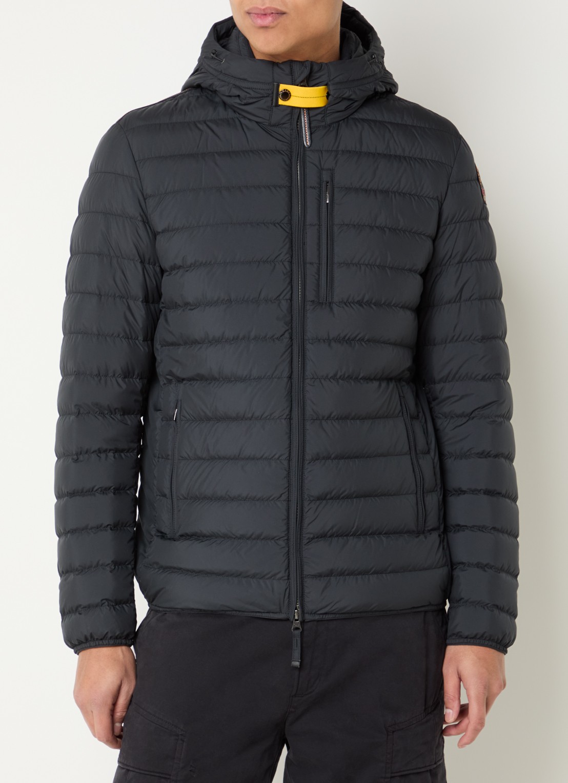 Parajumpers Last Minute gewatteerd jack met donsvulling en capuchon - detail 4 zwart
