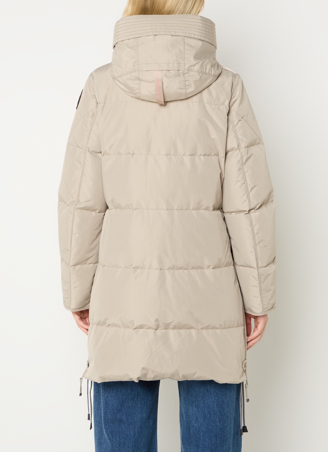 Parajumpers Long Bear jas met donsvulling en afneembare capuchon  - achterkant 3 beige