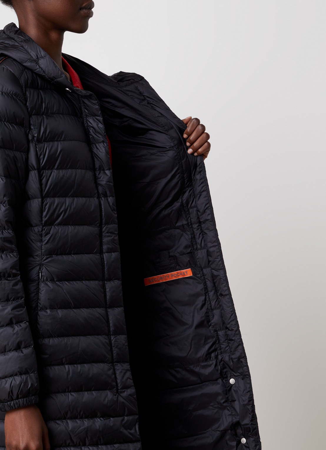 Parajumpers Magalie jas met donsvulling en steekzakken - detail 3 zwart