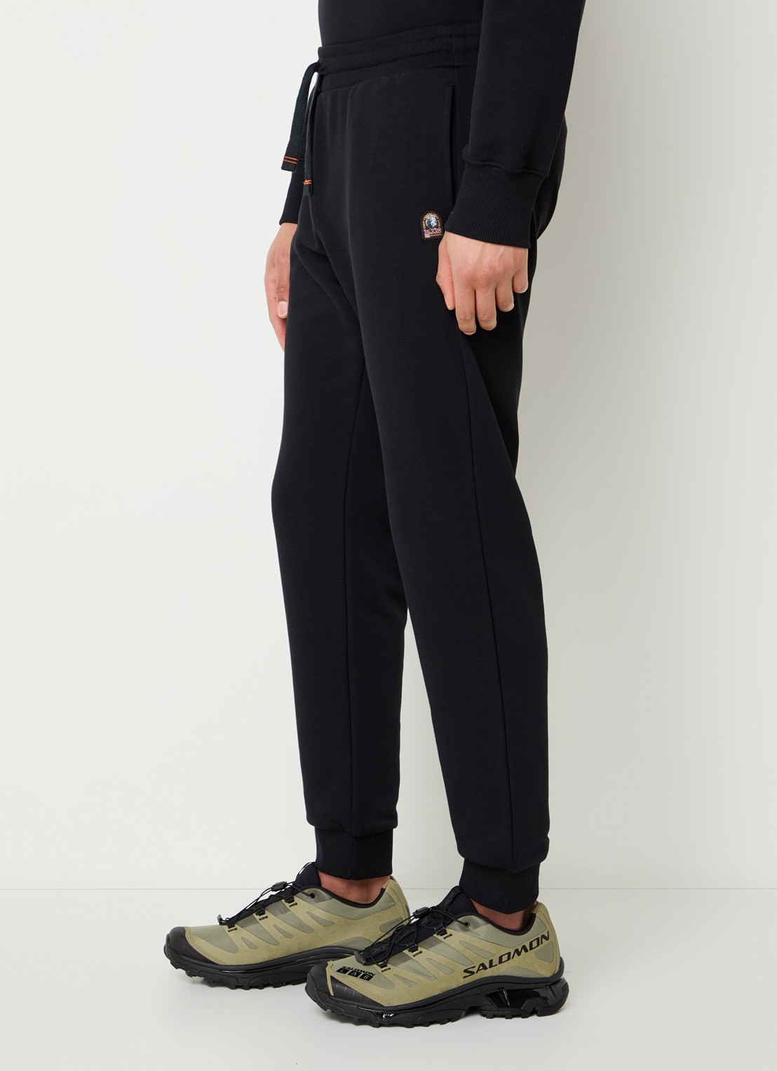 Parajumpers Makalu tapered fit joggingbroek met logo - detail 3 zwart