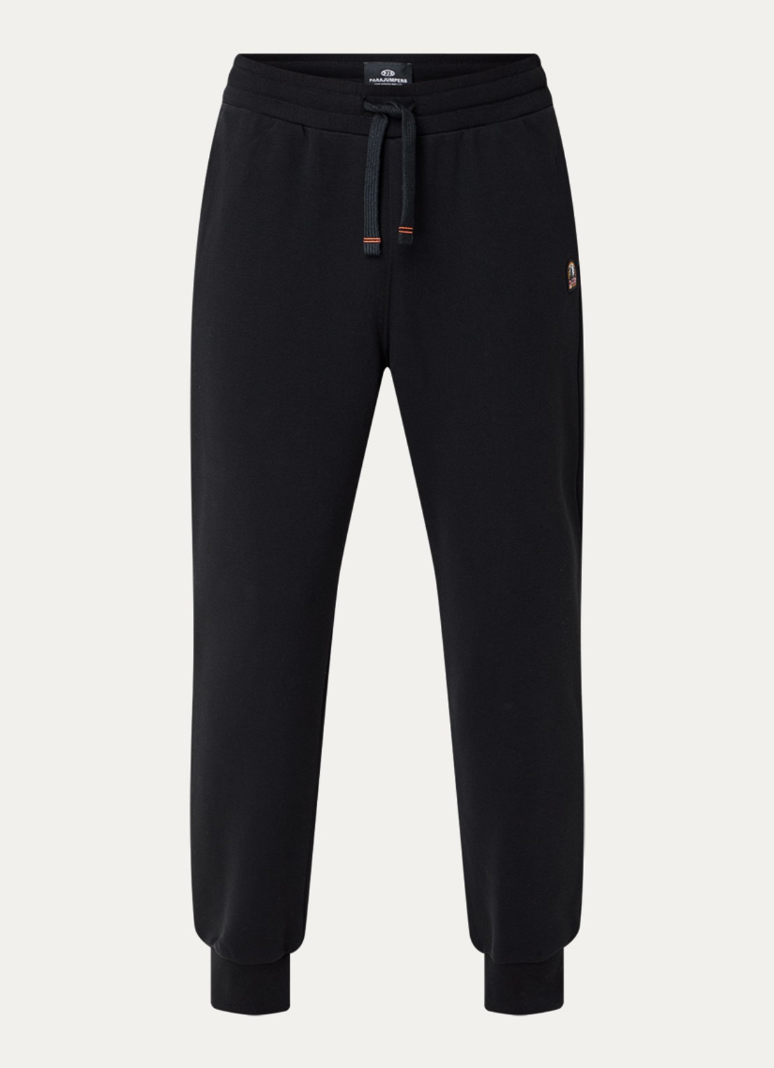 Parajumpers Makalu tapered fit joggingbroek met logo - voorkant 4 zwart