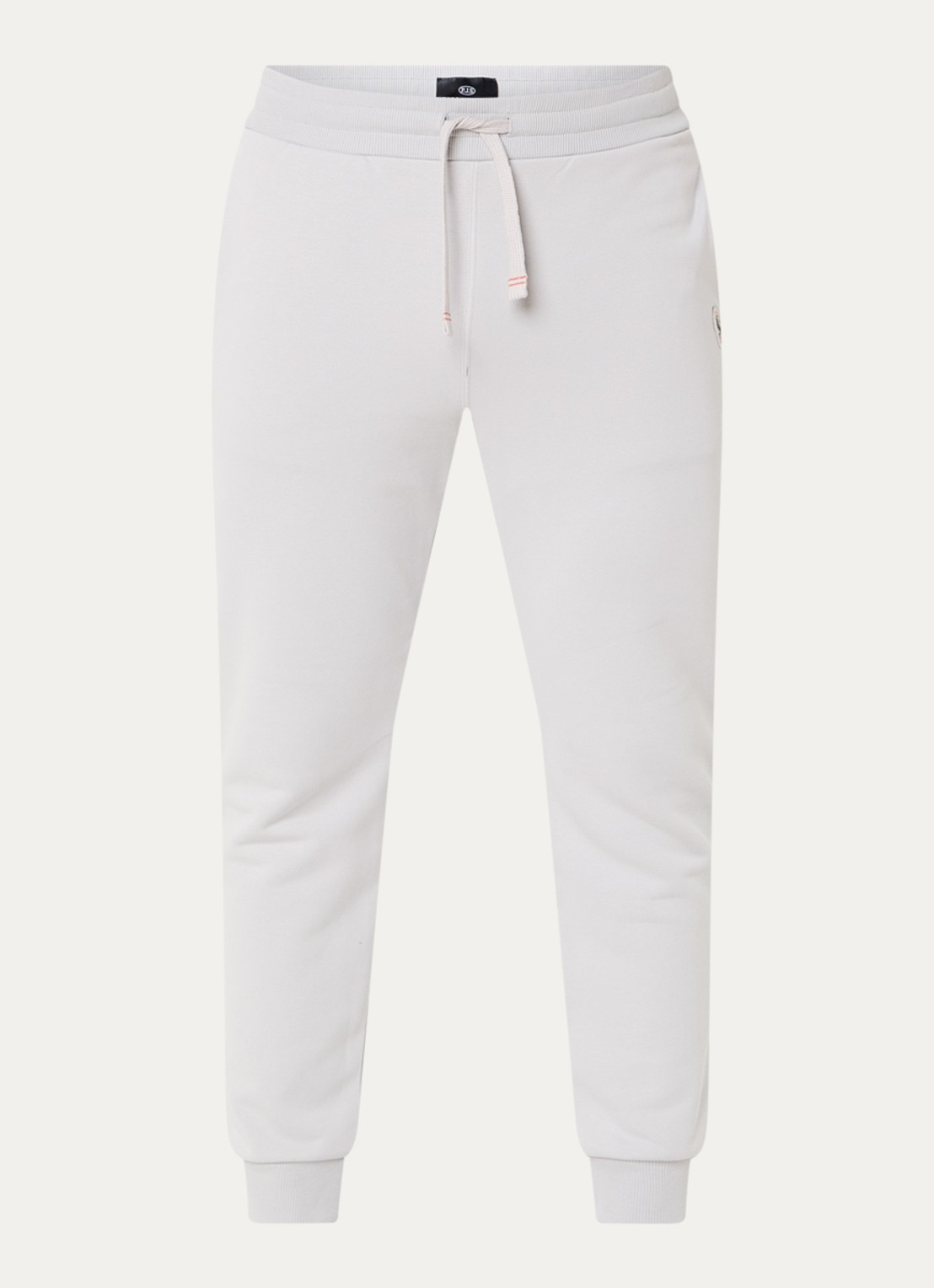 Parajumpers Makalu tapered fit joggingbroek met logo - voorkant 2 lichtgrijs