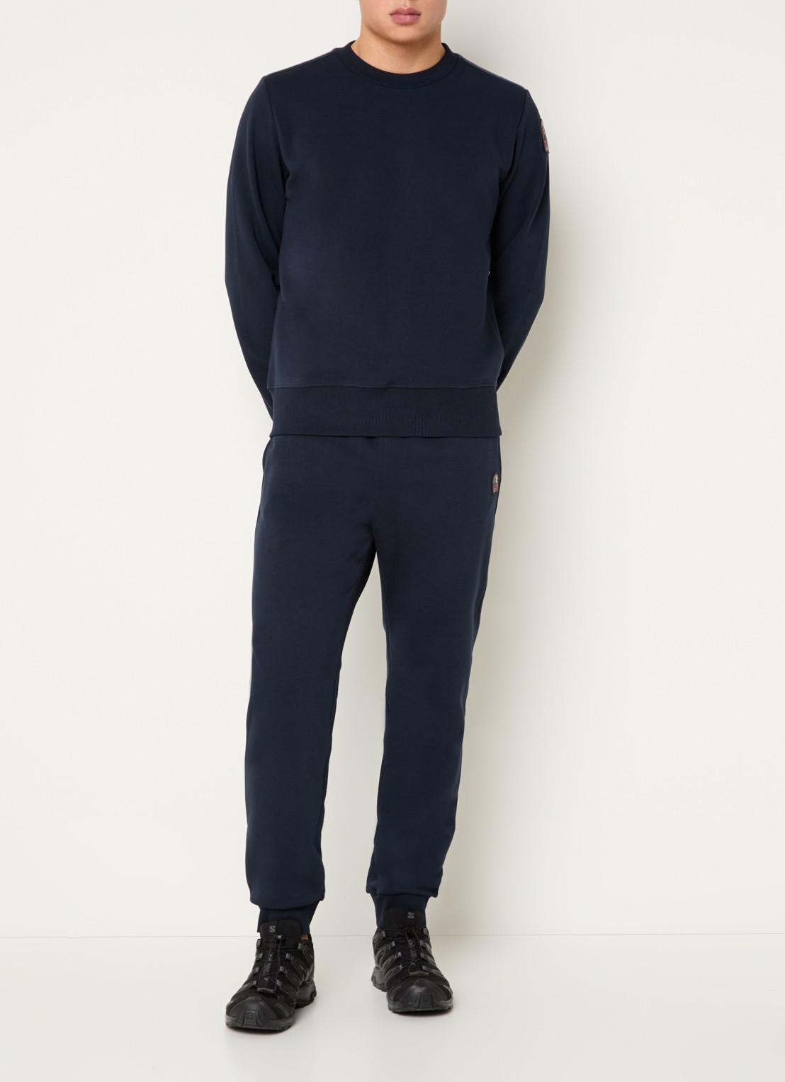 Parajumpers Makalu tapered fit joggingbroek met steekzakken - voorkant 3 donkerblauw