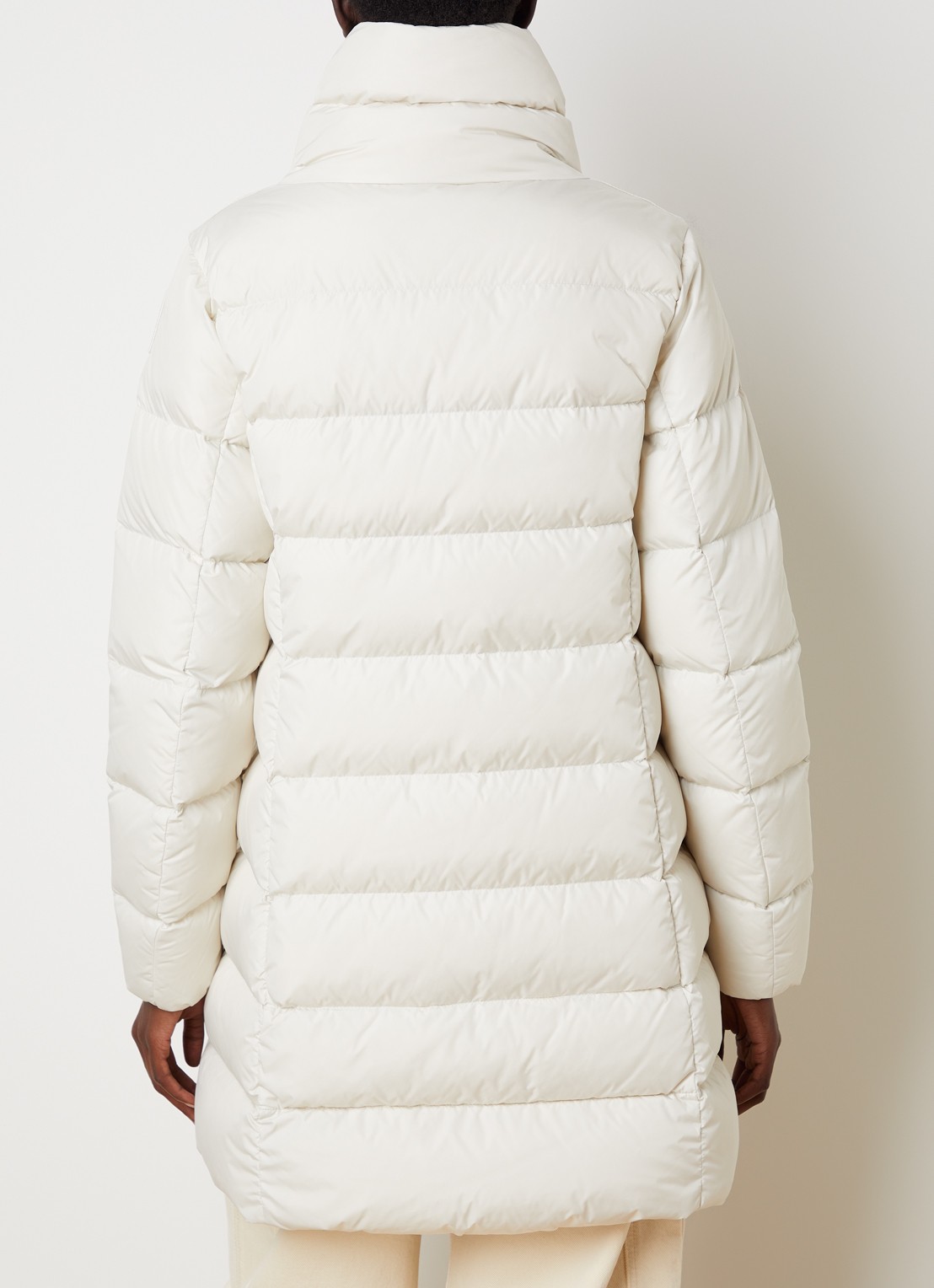 Parajumpers Malandra gewatteerde puffer jas met donsvulling en ritszakken - achterkant wit