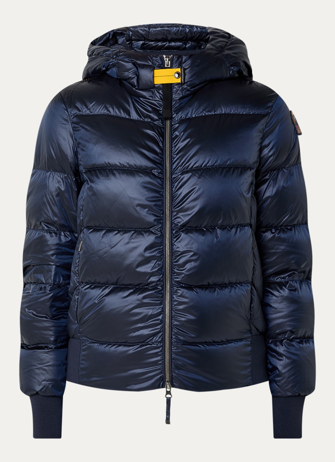 Parajumpers Mariah puffer jack met donsvulling en capuchon - voorkant 3 donkerblauw