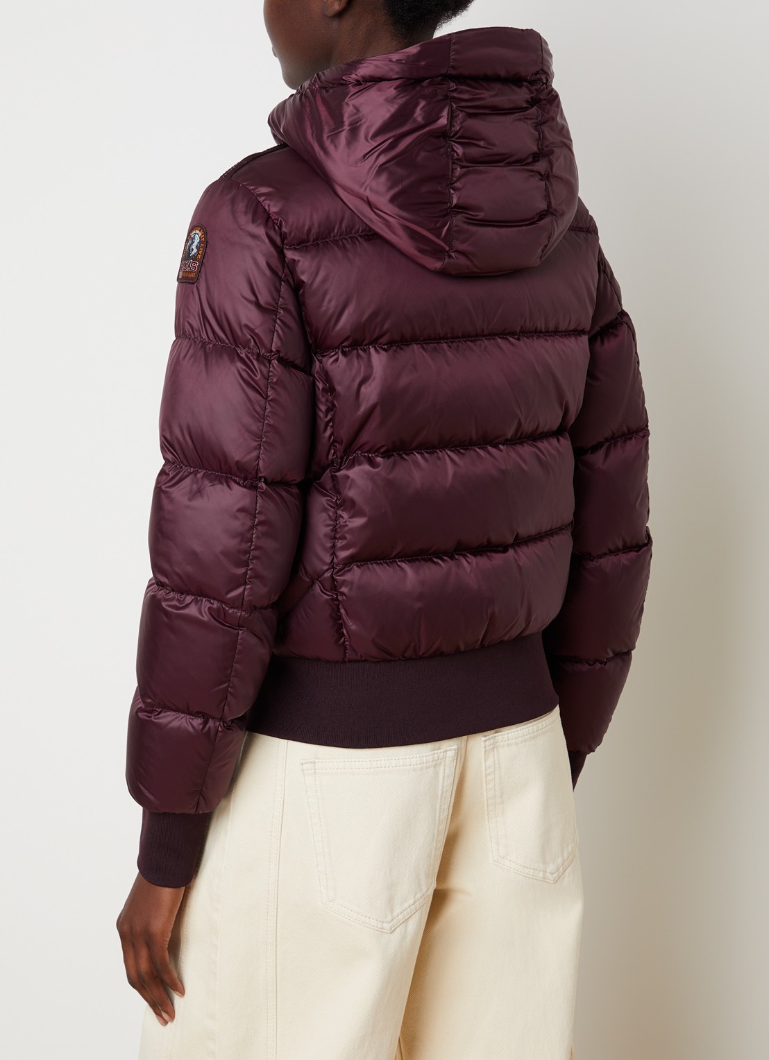 Parajumpers Marion puffer jack met donsvulling - achterkant 6 aubergine