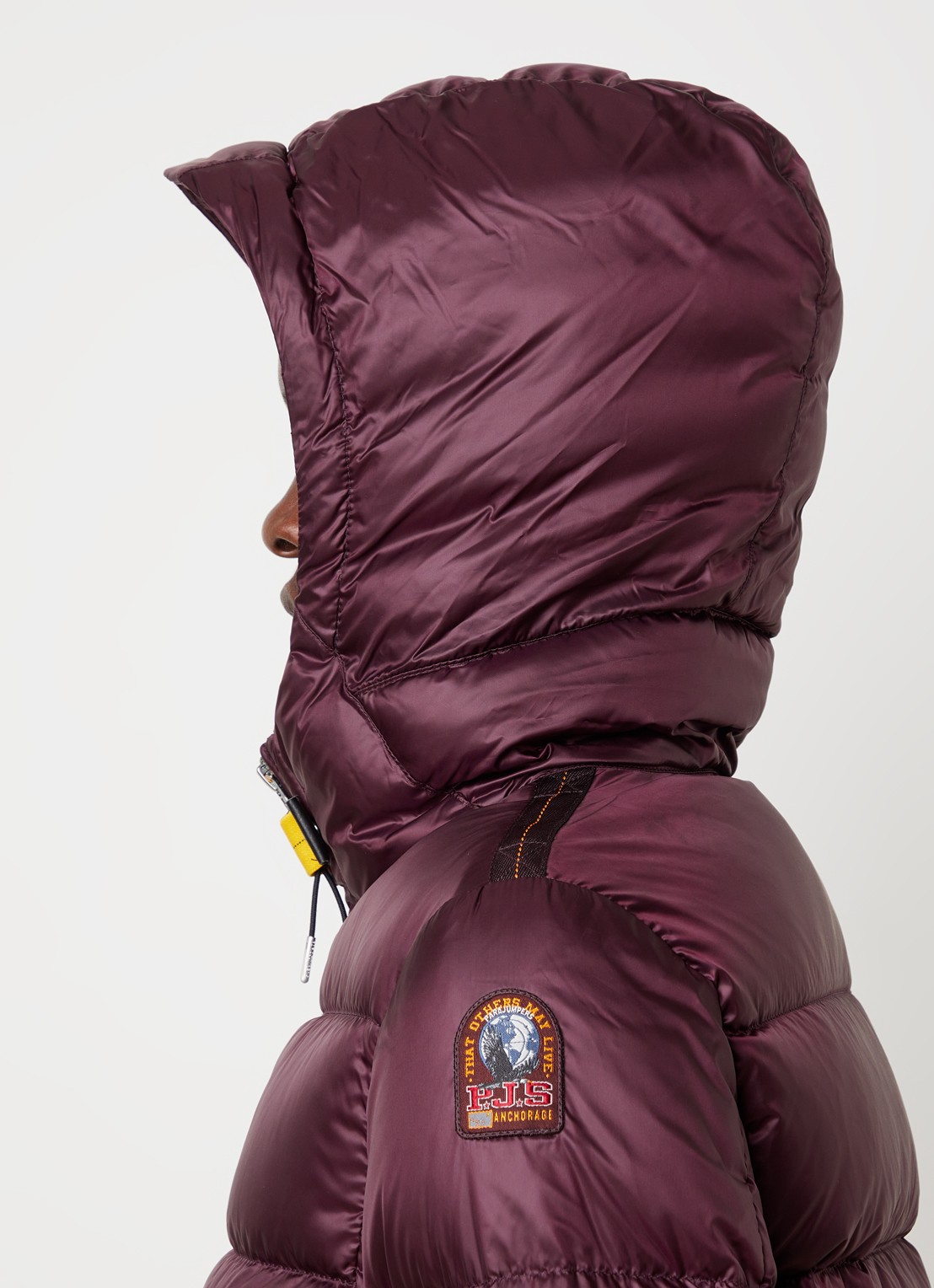 Parajumpers Marion puffer jack met donsvulling - detail 2 aubergine