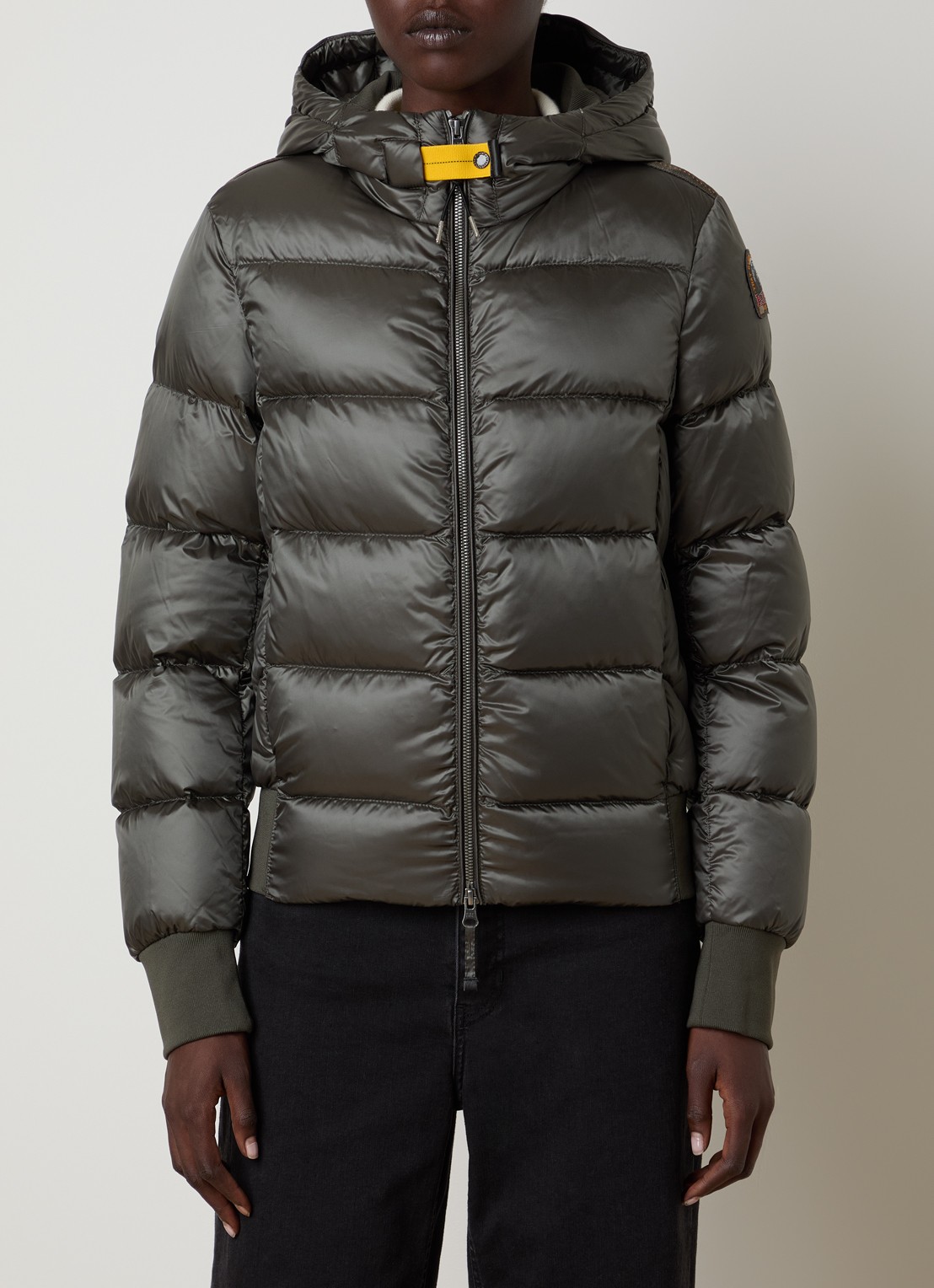 Parajumpers Marion puffer jack met donsvulling - detail legergroen