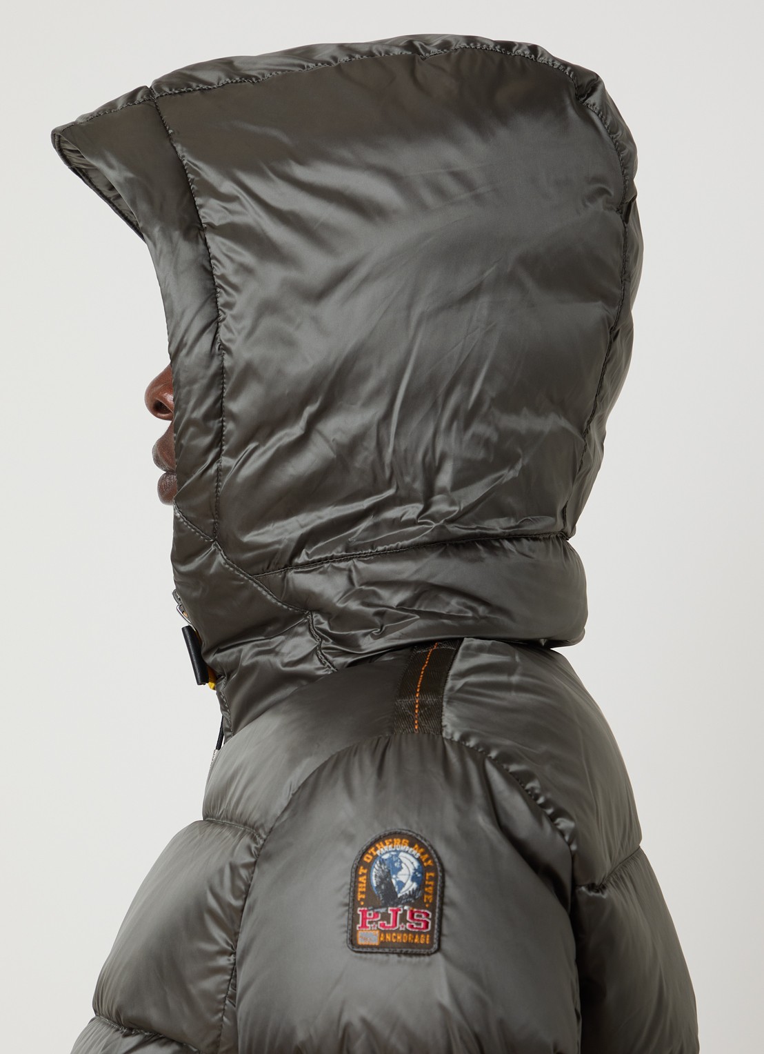 Parajumpers Marion puffer jack met donsvulling - detail 2 legergroen