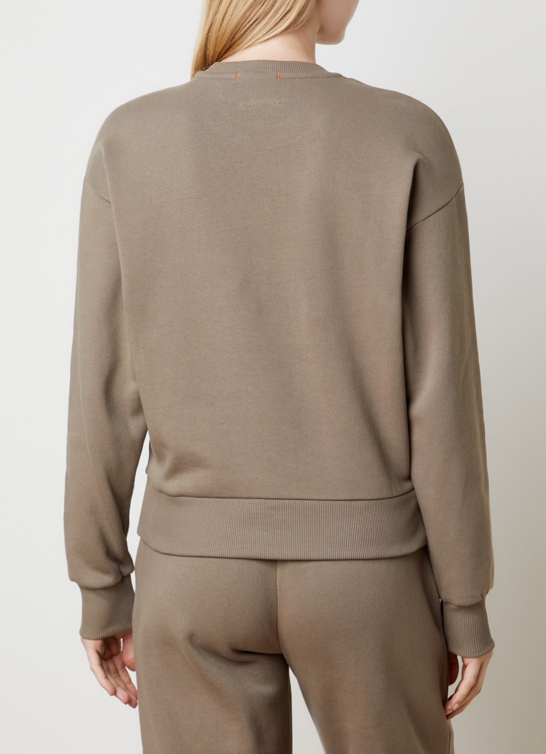 Parajumpers Matetsi sweater met logo - achterkant 3 khaki