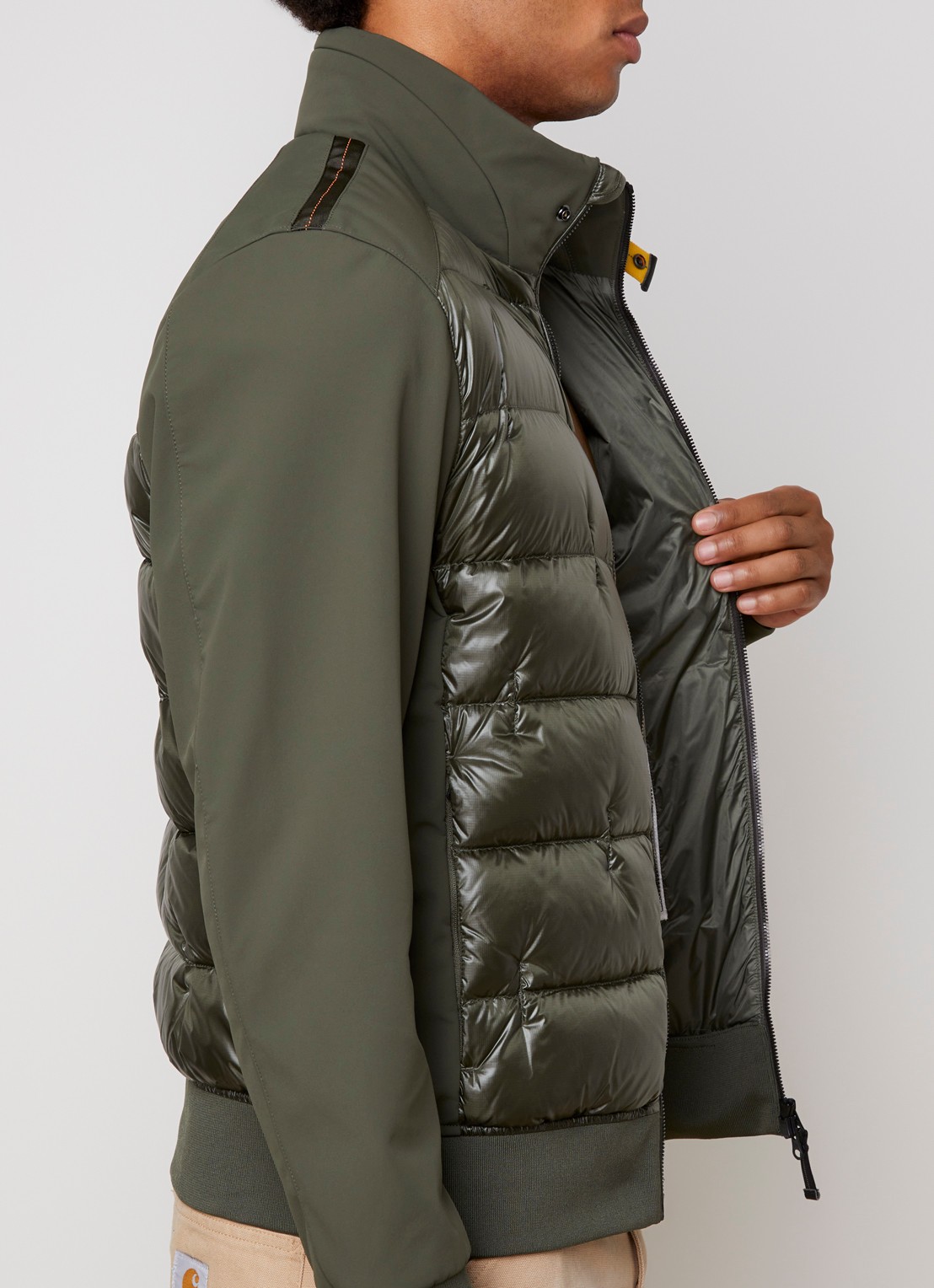 Parajumpers Matty gewatteerde jack met ritszakken - detail 4 legergroen