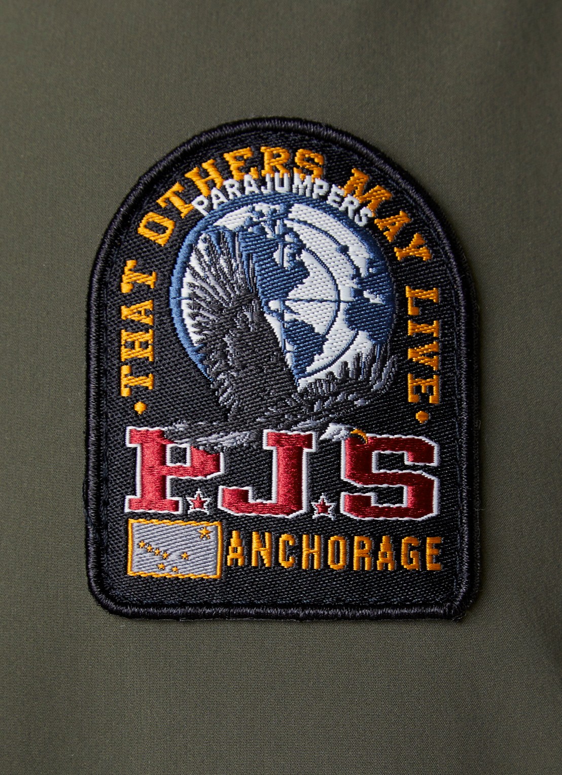 Parajumpers Matty gewatteerde jack met ritszakken - detail 5 legergroen