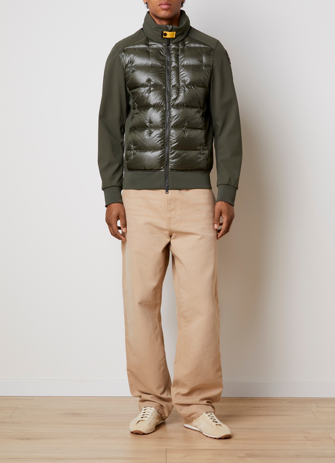 Parajumpers Matty gewatteerde jack met ritszakken - voorkant 2 legergroen