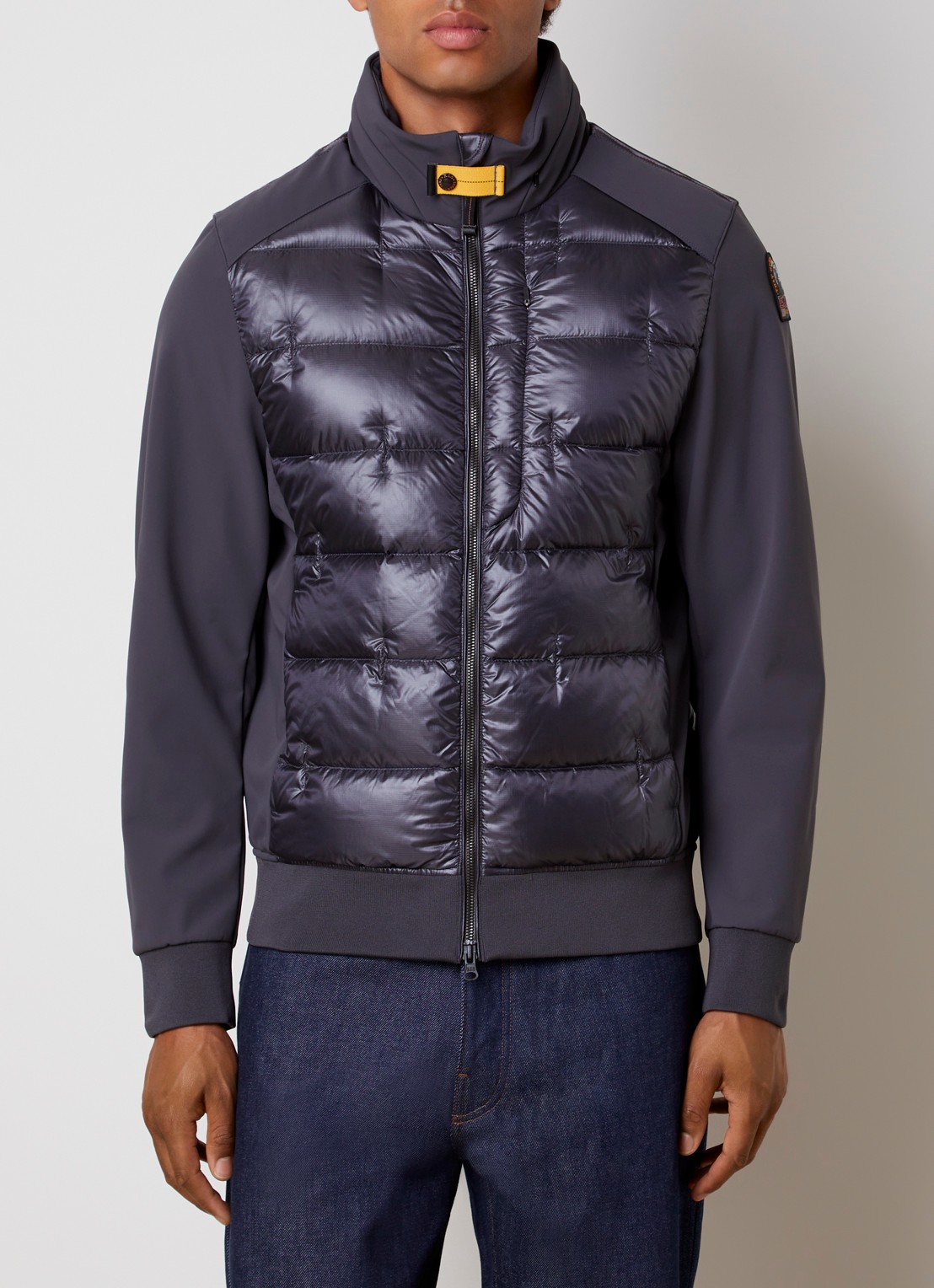 Parajumpers Matty gewatteerde jack met ritszakken - detail donkergrijs