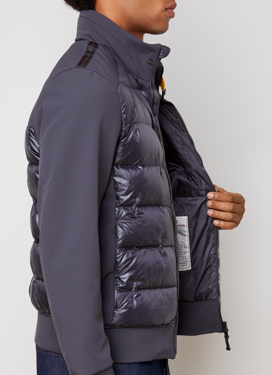 Parajumpers Matty gewatteerde jack met ritszakken - detail 2 donkergrijs