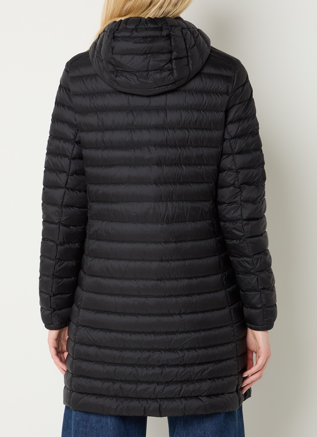 Parajumpers Meredith puffer jas met donsvulling en capuchon - achterkant 4 zwart