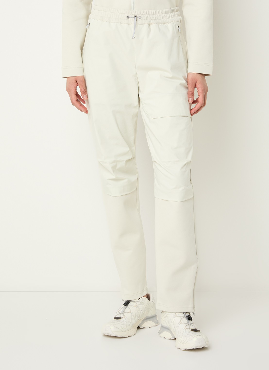 Parajumpers Mildrade high waist slim fit joggingsbroek met steekzakken - detail 3 ivoor