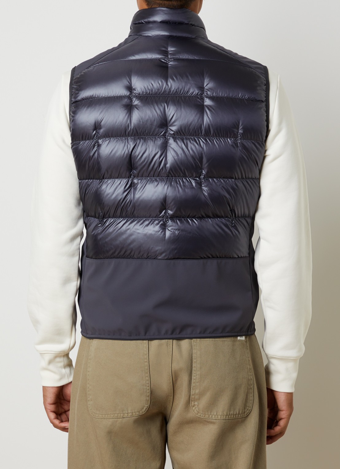 Parajumpers Millet gewatteerde bodywarmer met donsvulling - achterkant donkerblauw
