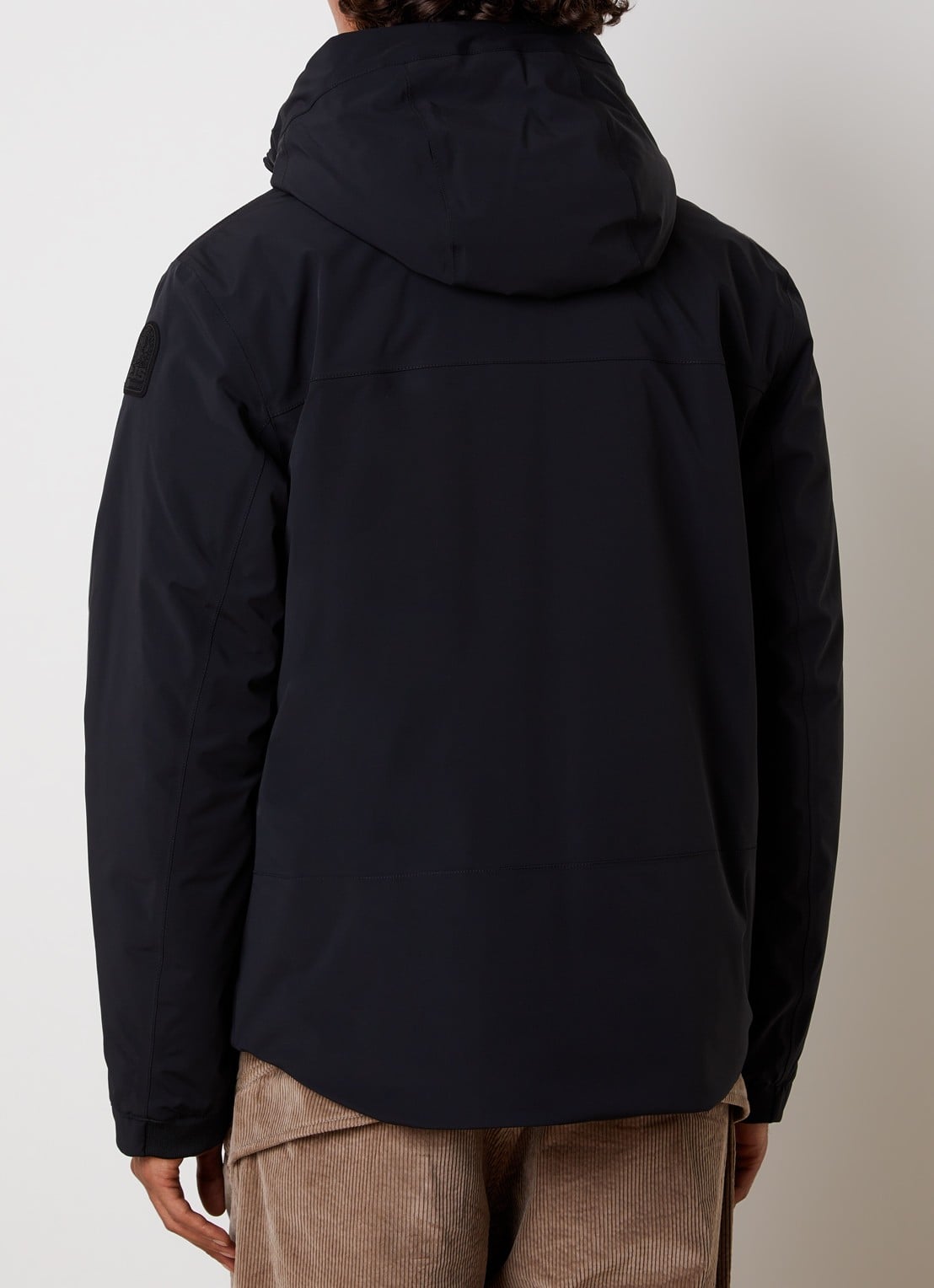 Parajumpers Nivek 2.0 softshell jack met capuchon - achterkant 6 zwart