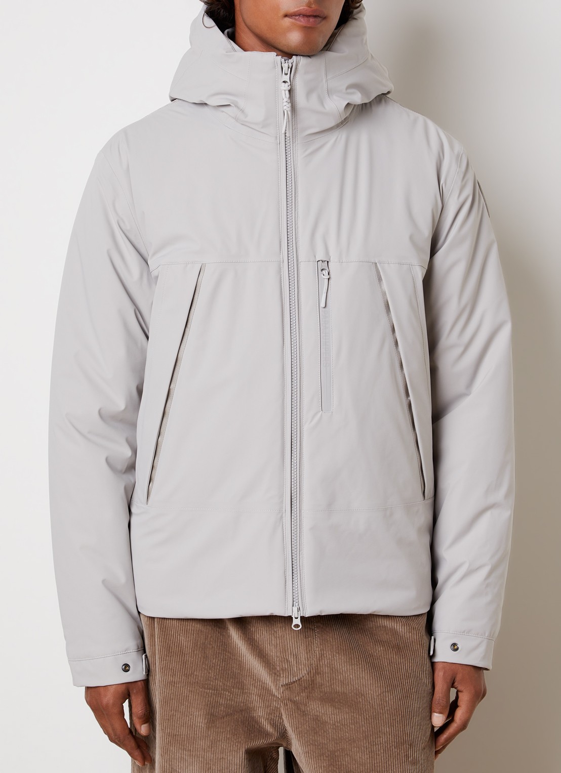 Parajumpers Nivek 2.0 softshell jack met capuchon - detail grijs