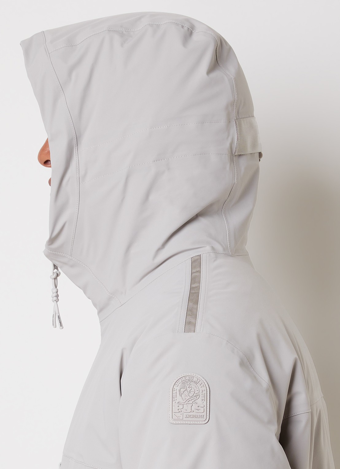 Parajumpers Nivek 2.0 softshell jack met capuchon - detail 3 grijs