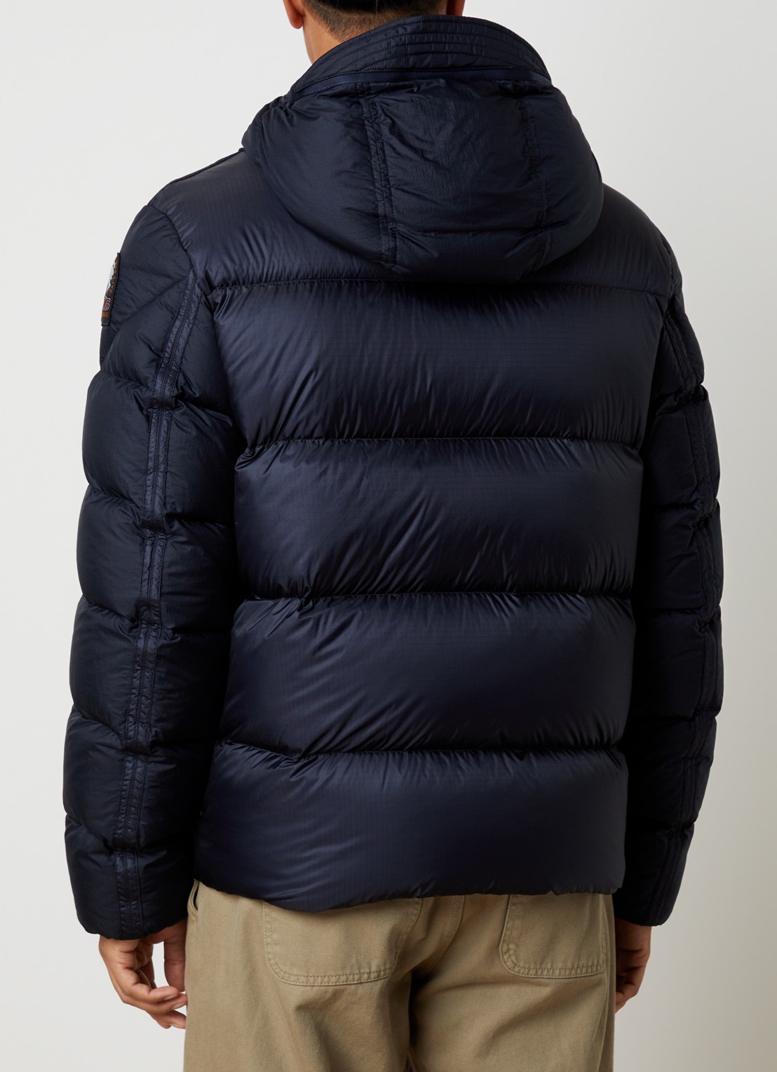Parajumpers Notigi puffer jas met donsvulling en ritszakken - achterkant 4 donkerblauw