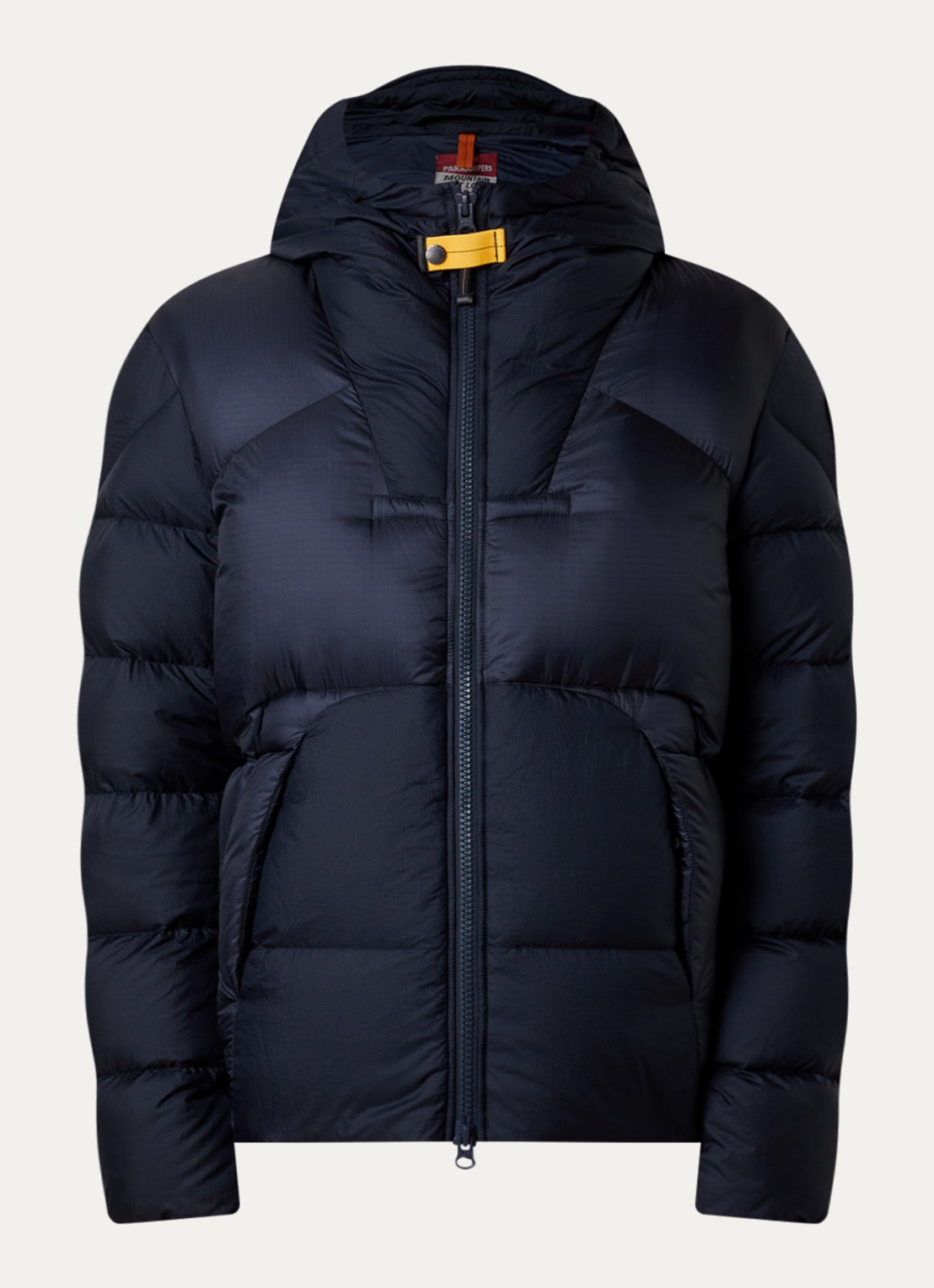 Parajumpers Notigi puffer jas met donsvulling en ritszakken - voorkant 5 donkerblauw