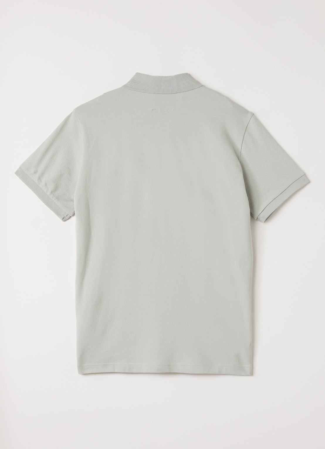 Parajumpers Polo van piqué katoen met logo - voorkant 2 grijs