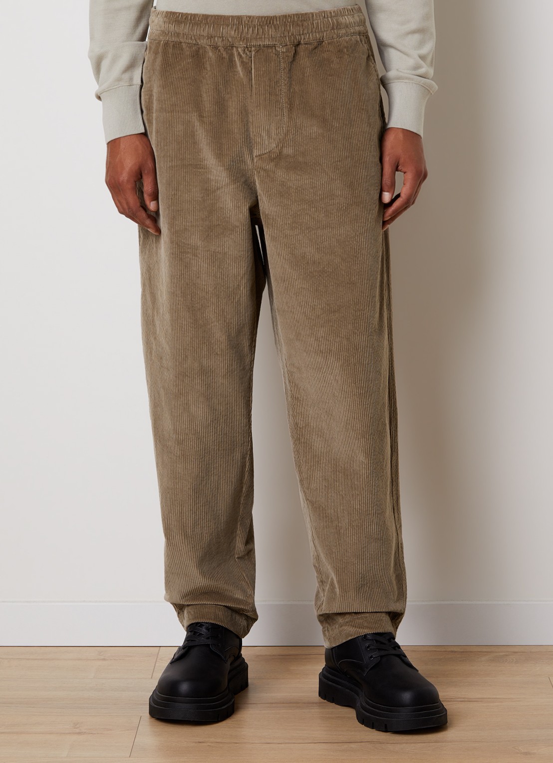 Parajumpers Rainard straight fit chino van corduroy - detail zand