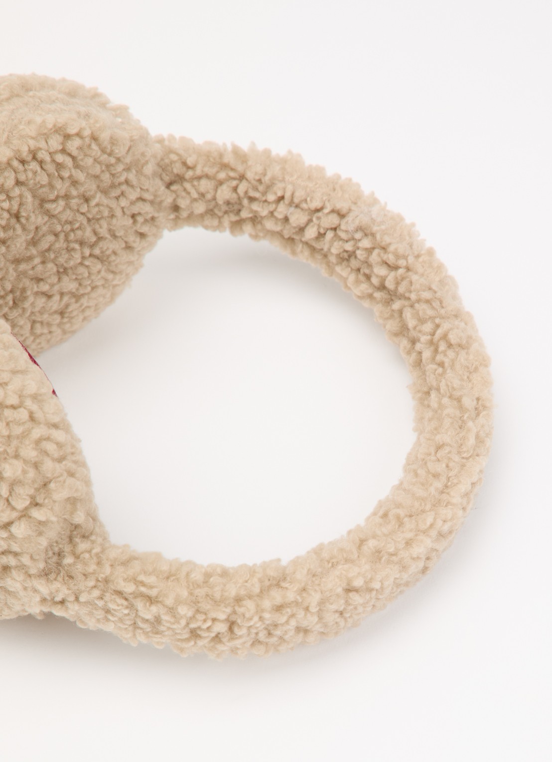 Parajumpers Rawam oorwarmers van teddy - detail 2 beige