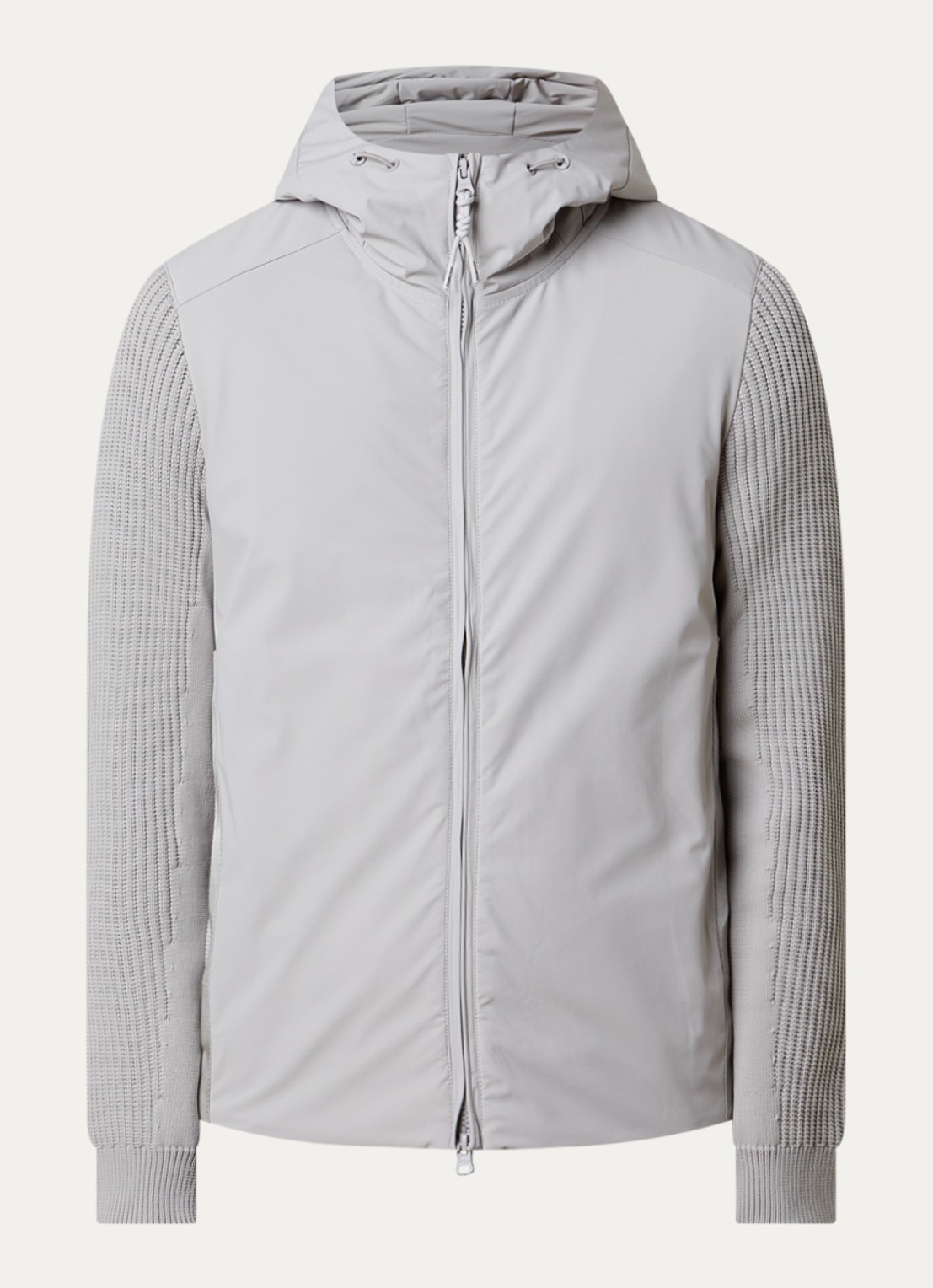 Parajumpers Rocher jack met steekzakken - voorkant middengrijs
