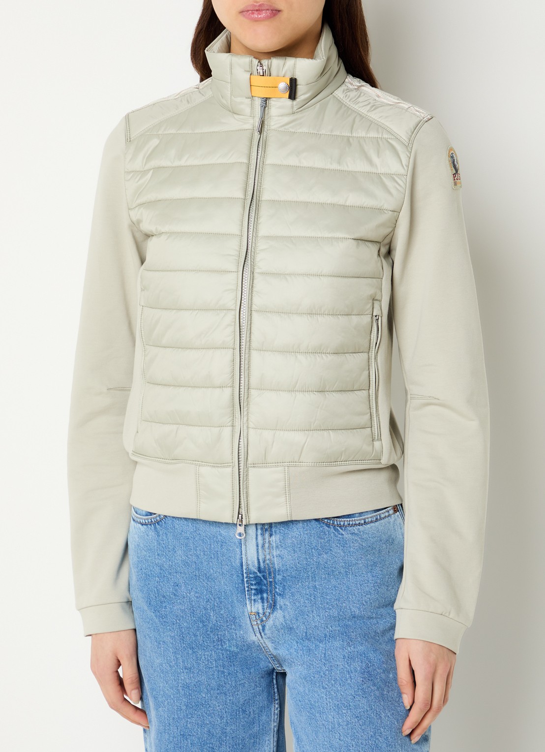 Parajumpers Rosy sweatvest met gewatteerd voorpand - detail 3 lindegroen