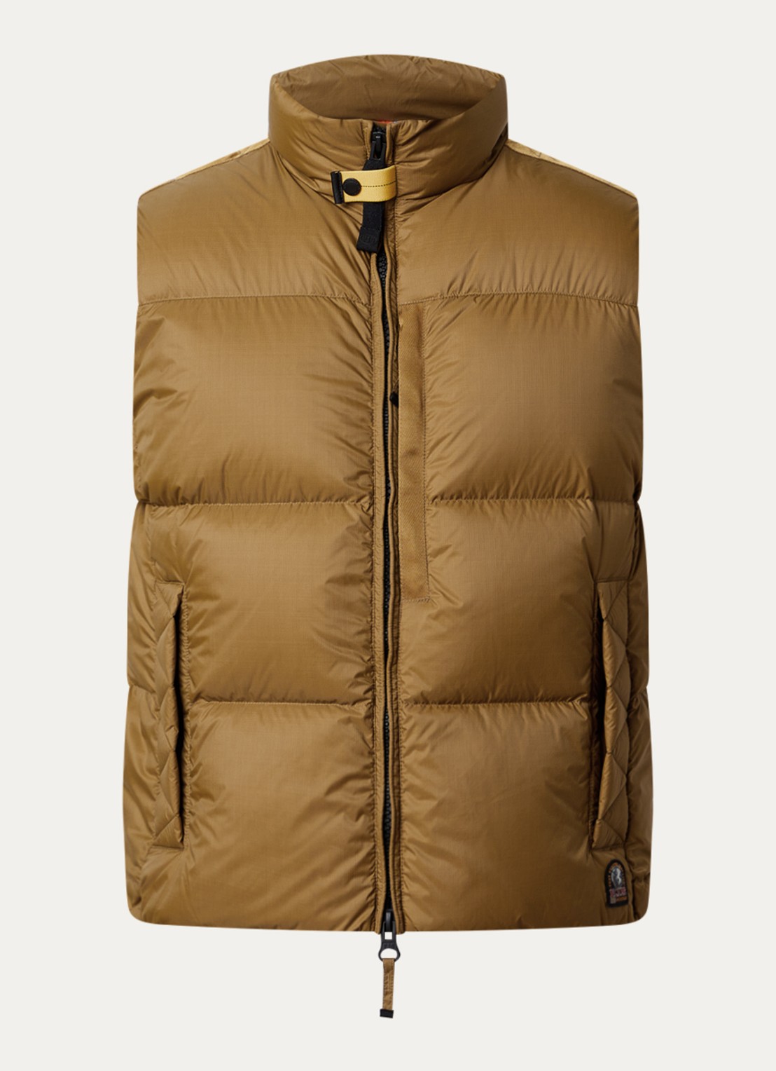 Parajumpers Roydale gewatteerde bodywarmer met donsvulling en ritszakken - voorkant 5 bruin