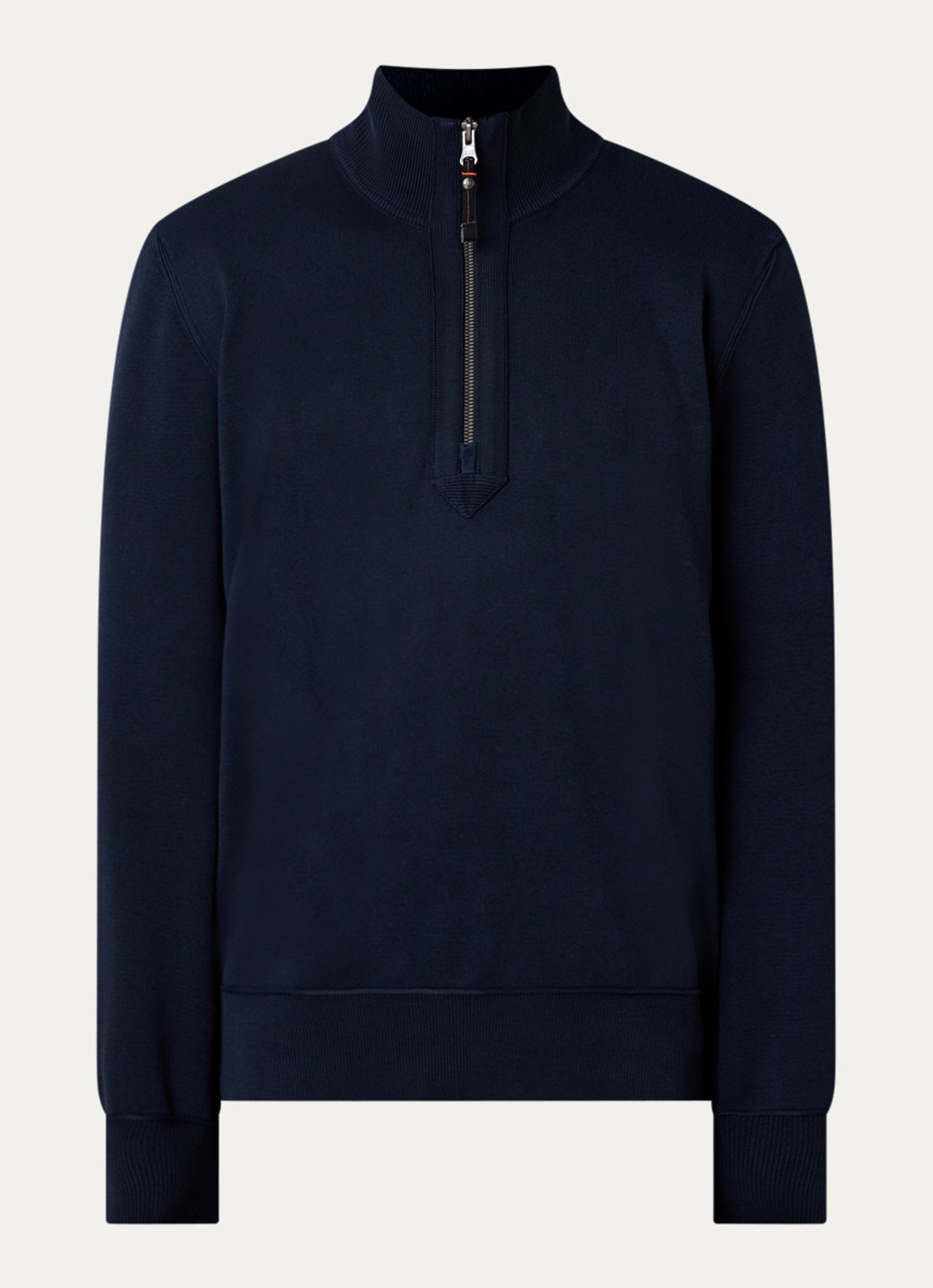 Parajumpers Scoe vest met logo en halve rits - voorkant 4 donkerblauw