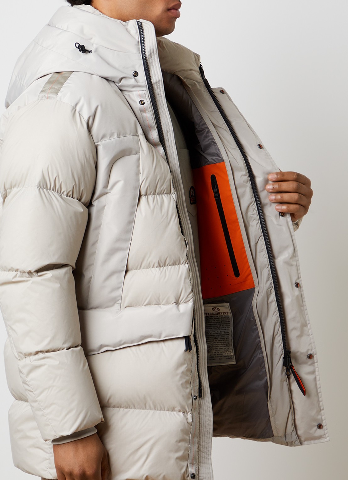 Parajumpers Shedir gewatteerde parka met steekzakken - detail 5 beige