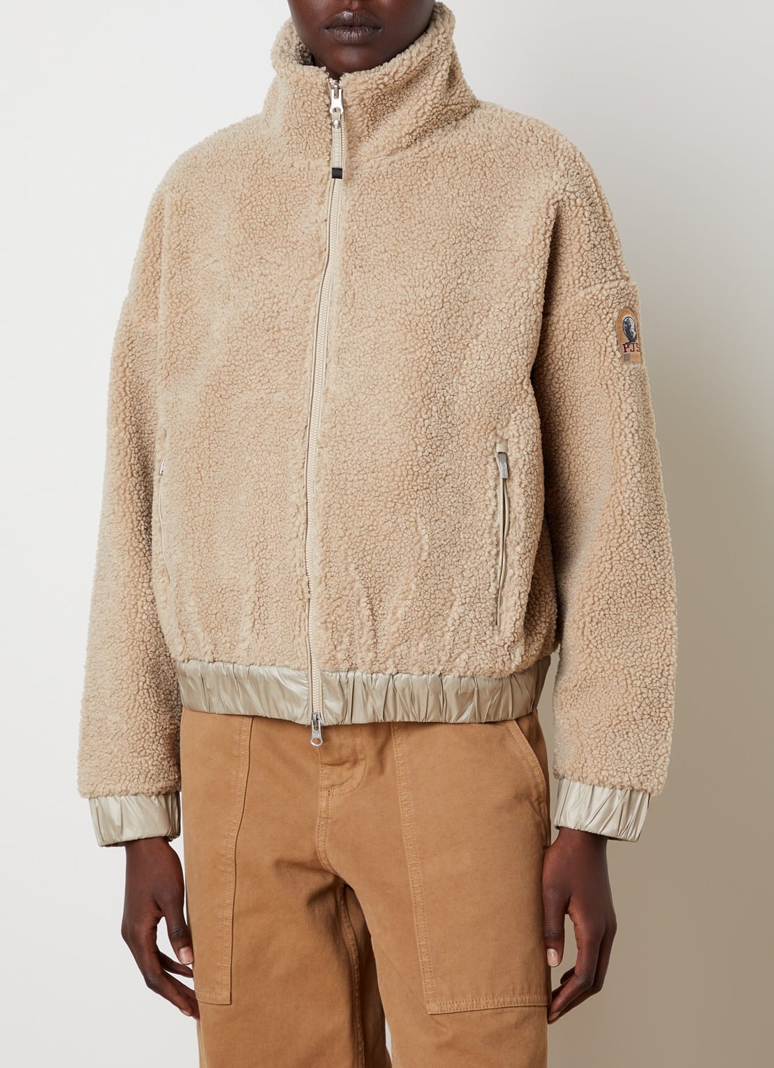 Parajumpers Sori jack van teddy met ritszakken en logo - detail 4 goud