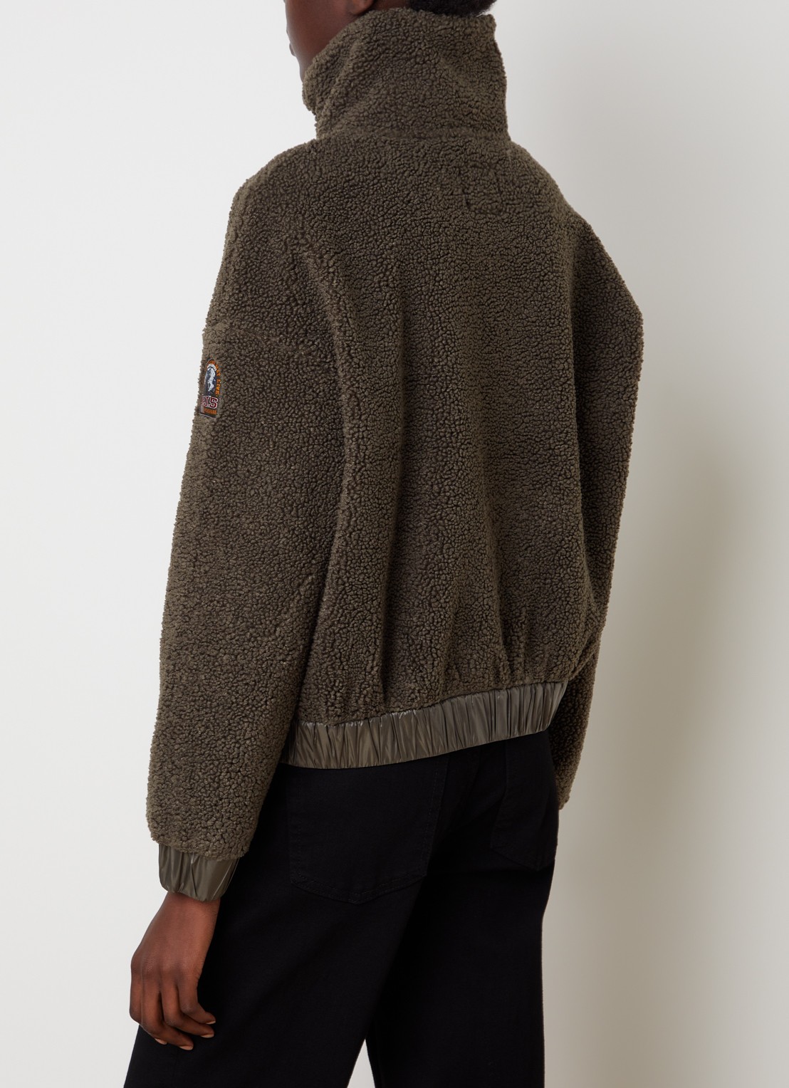 Parajumpers Sori jack van teddy met ritszakken en logo - achterkant 6 olijfgroen