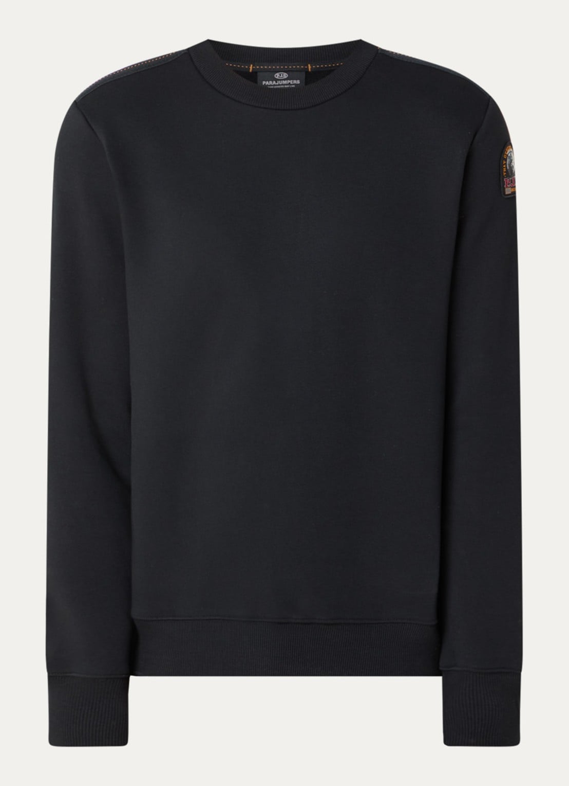 Parajumpers Sweater met logo - voorkant zwart