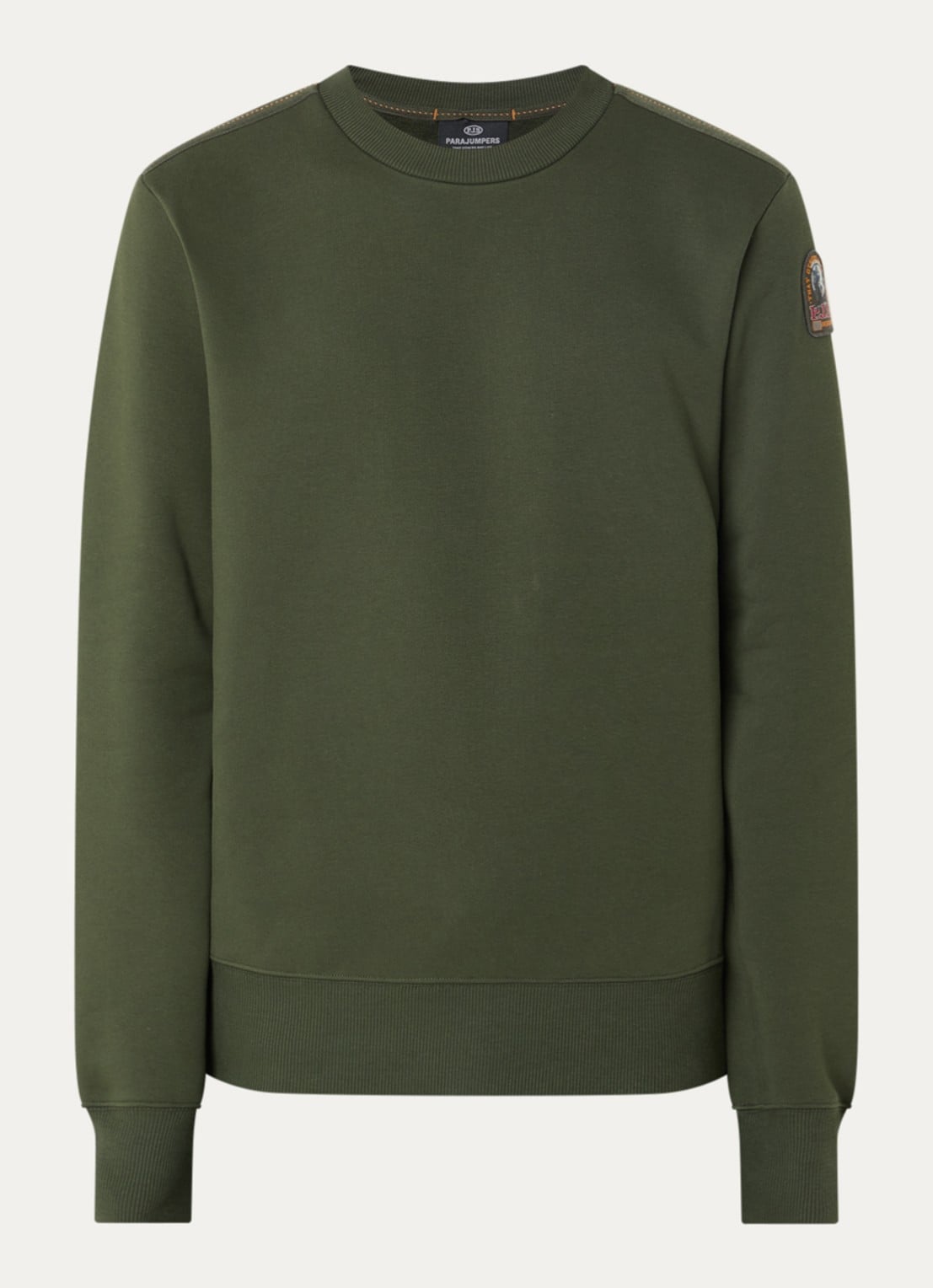 Parajumpers Sweater met logo - voorkant 3 groen