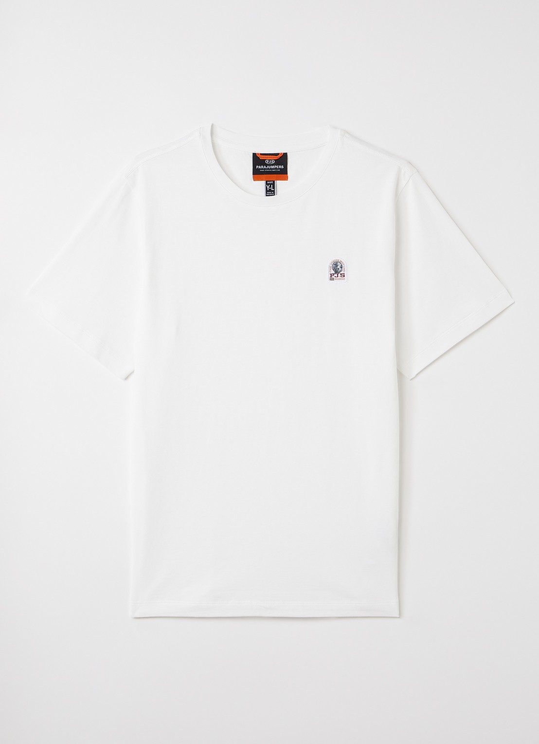 Parajumpers T-shirt met logo - voorkant wit