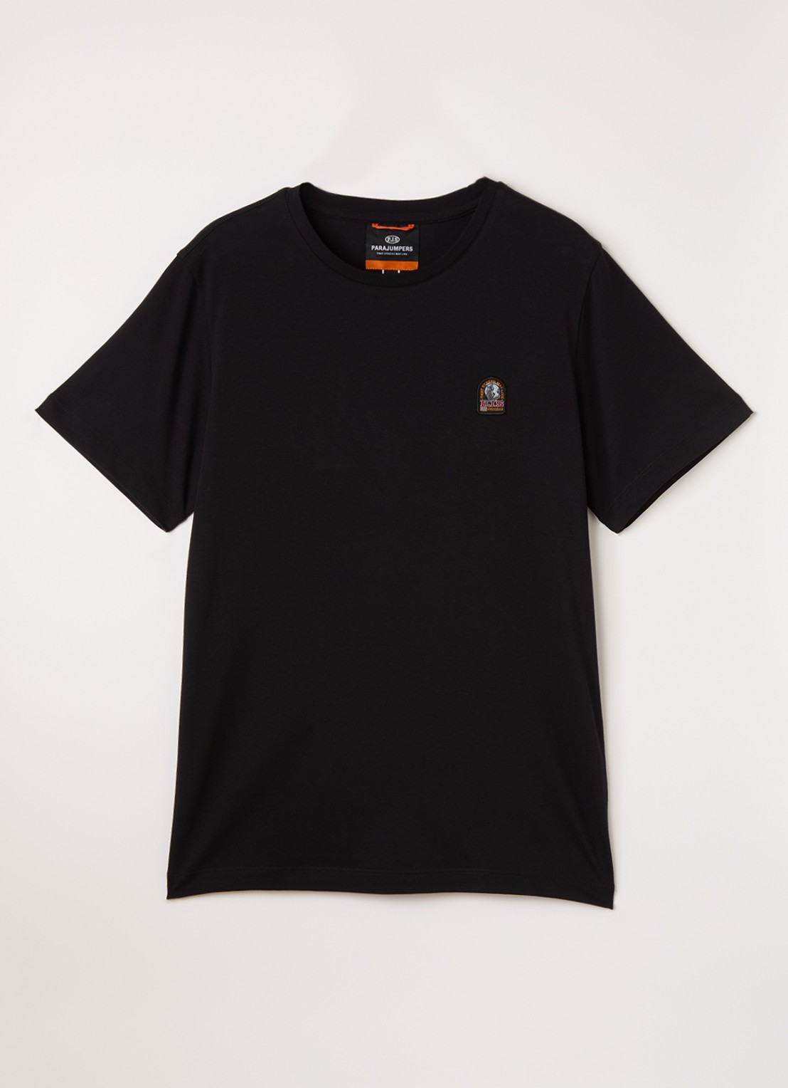 Parajumpers T-shirt met logo - voorkant zwart