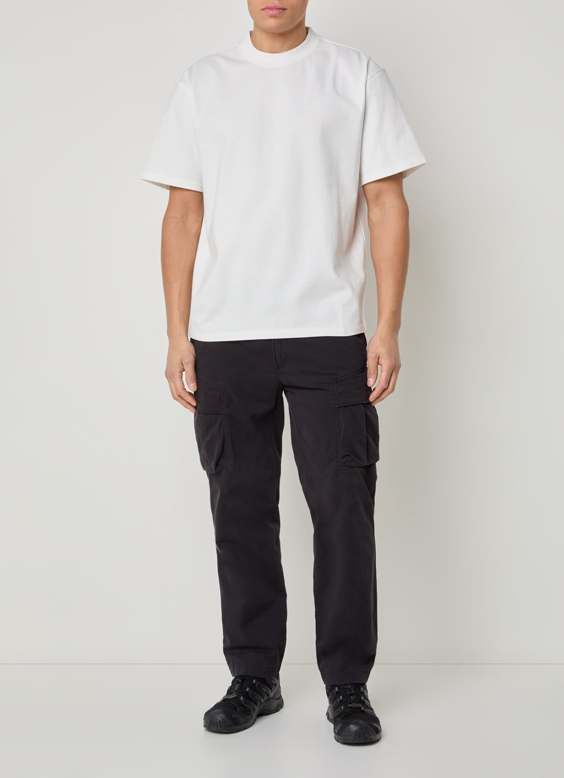 Parajumpers T-shirt met logo - voorkant 3 wit